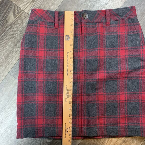 EDDIE BAUER ACADEMIA WOOL PLAID SKIRT, SIZE 8 Petite - Picture 5 of 7